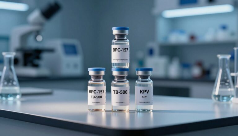 BPC-157, TB-500, KPV.